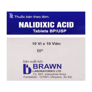Thuốc Nalidixic 500mg Bbrawn điều trị nhiễm khuẩn đường tiết niệu (10 vỉ x 10 viên)