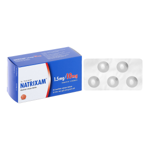 Thuốc Natrixam 1.5mg/10mg Servier điều trị tăng huyết áp (6 vỉ x 5 viên)