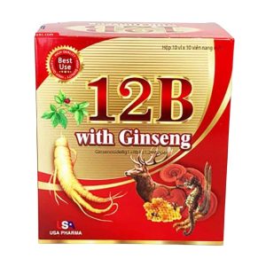 Smart Pharma - 12B With Ginseng giúp giảm mệt mỏi và tăng cường sức khỏe (10 vỉ x 10 viên) 1 Smart Pharma - Nha thuoc Smartpharma 3 1