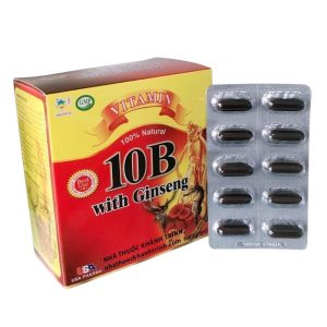 Smart Pharma - Vitamin 10B With Ginseng US Pharma giúp giảm mệt mỏi, suy nhược cơ thể (10 vỉ x 10 viên) 1 Smart Pharma - Nha thuoc Smartpharma 3