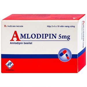 Smart Pharma - Amlodipin 5mg Vidipha điều trị tăng huyết áp, đau thắt ngực và bệnh lý tim mạch ( 3 vỉ x 10 viên) 1 Smart Pharma - Nha thuoc Smartpharma 34 1