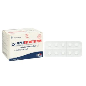 Smart Pharma - Thuốc Alphachymotrypsin USAR 4200IU giảm phù nề, sưng viêm sau chấn thương và phẫu thuật (100 vỉ x 10 viên) 1 Smart Pharma - Nha thuoc Smartpharma 5