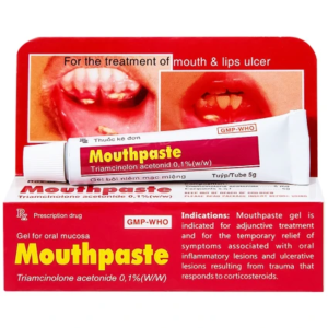 Gel bôi Mouthpaste Medipharco hỗ trợ giảm viêm và tổn thương niêm mạc miệng (5g)