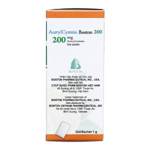 Smart Pharma - Thuốc AcetylCystein Boston 200mg điều trị ho có đờm và bệnh lý đường hô hấp (30 gói x 1g) 2 Smart Pharma - Nha thuoc Smartpharma 66