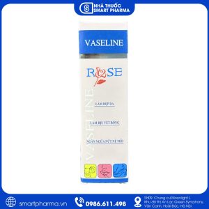 Vaseline Rose giúp dưỡng ẩm, làm mềm da và giảm khô nẻ