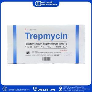 Bột pha tiêm Trepmycin 1g điều trị lao và các nhiễm khuẩn nhạy cảm
