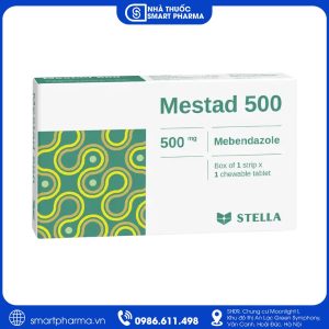 Mestad 500 điều trị nhiễm giun kim, giun tóc, giun đũa và giun móc