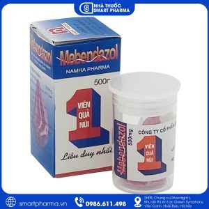 Mebendazol 500mg Nam Hà điều trị giun kim, giun tóc, giun móc và giun đũa