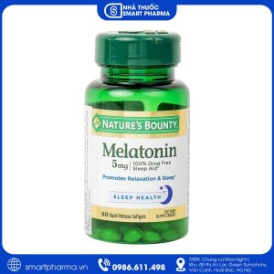 Melatonin 5mg hỗ trợ điều hòa giấc ngủ và ngủ ngon hơn