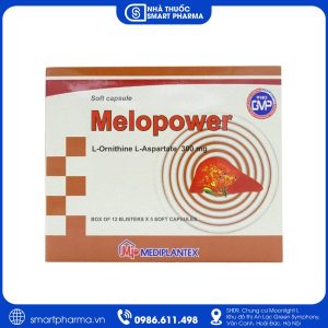 Melopower 300mg điều trị tăng amoniac huyết trong bệnh gan