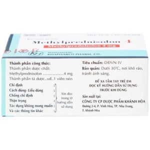 Smart Pharma - Methylprednisolon 4 điều trị viêm khớp dạng thấp, lupus ban đỏ và các bệnh viêm 3 Smart Pharma - Page Trang 2026 08 12T110036.088