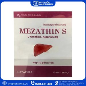 Thuốc bột uống Mezathin S hỗ trợ giải độc amoniac trong suy giảm chức năng gan