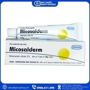 Kem bôi da Micosalderm 2% điều trị các bệnh da liễu do nhiễm nấm