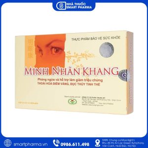 Minh Nhãn Khang hỗ trợ tăng cường thị lực, giảm khô mắt và thoái hóa điểm vàng