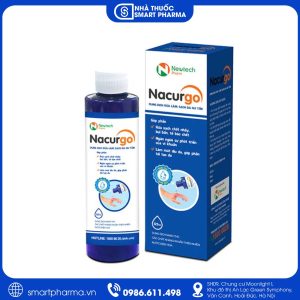 Dung dịch rửa Nacurgo 125ml làm sạch da và vùng da tổn thương