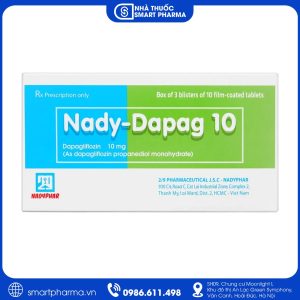 Thuốc Nady-Dapag 10 điều trị đái tháo đường tuýp 2, hỗ trợ kiểm soát đường huyết