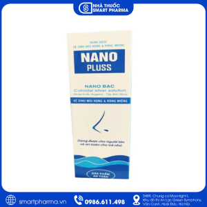 Xịt mũi họng và răng miệng Nano Pluss giúp làm sạch mũi, họng và khoang miệng