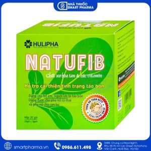 Cốm Natufib Hulipha hỗ trợ nhuận tràng, cải thiện táo bón và bổ sung chất xơ
