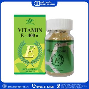 Viên uống Vitamin E 400 IU hỗ trợ bổ sung vitamin E, chăm sóc và làm đẹp da