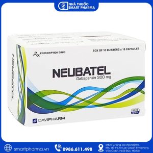 Viên nang cứng Neubatel 300mg điều trị động kinh cục bộ và đau thần kinh ngoại biên