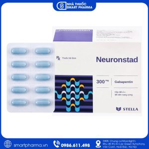 Thuốc Neuronstad 300mg điều trị hỗ trợ động kinh cục bộ và đau thần kinh ngoại biên