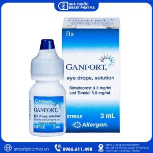 Thuốc nhỏ mắt Ganfort điều trị glaucoma góc mở và tăng nhãn áp