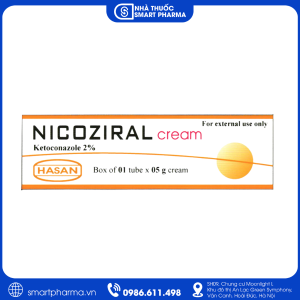 Nicoziral Cream điều trị nấm da, lang ben và viêm da bã nhờn