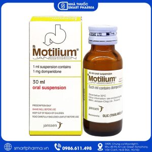 Hỗn dịch uống Motilium Janssen 30ml điều trị triệu chứng buồn nôn và nôn