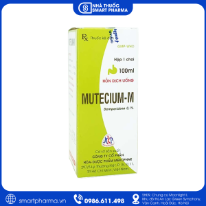 Siro Mutecium-M điều trị buồn nôn, nôn, đầy bụng và khó chịu vùng thượng vị
