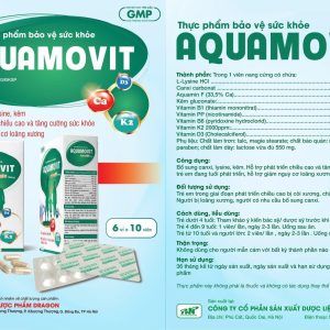 Smart Pharma - Aquamovit - Hỗ trợ phát triển chiều cao, bổ sung canxi (Lọ 60 viên) 1 Smart Pharma - AQUAMOVIT 1